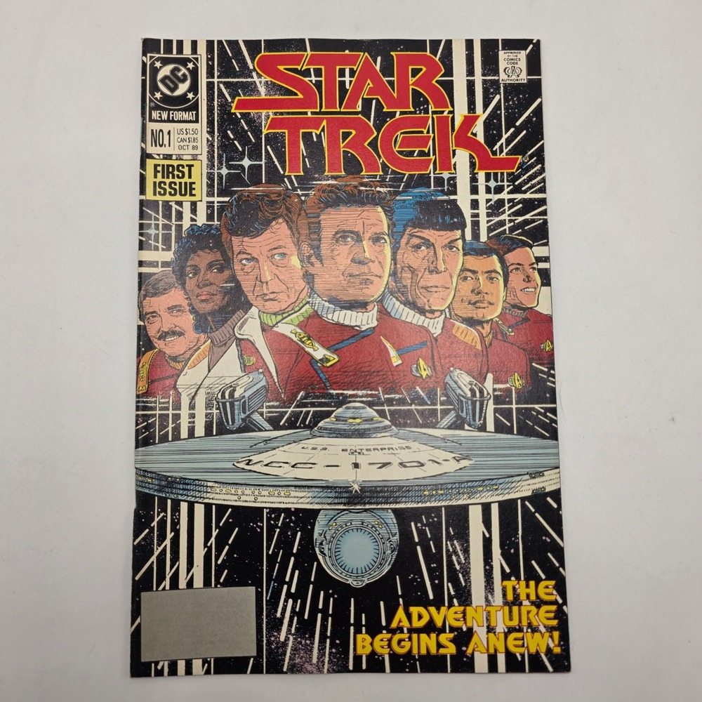 DC Comics Star Trek Comic Book No 1 1989 First Issue Kirk Spock Copper Age